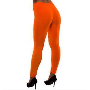 80's Neon Leggings - Orange