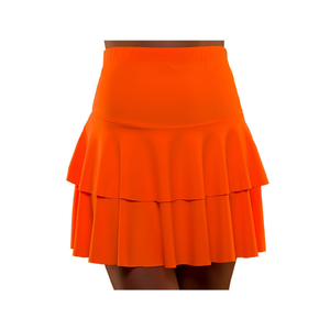 80's Neon Ra Ra Skirt - Orange
