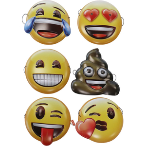 Emoji Masks - 6 Pack