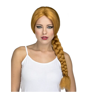 long wig with braids