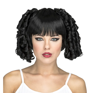 ringlets wig black