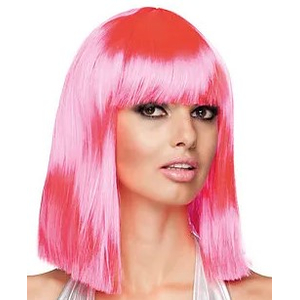 Neon Pink Dance Wig