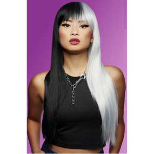 Downtown Diva Black and white Wig