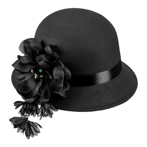 Black Flapper Hat