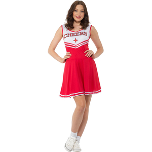 Red Cheer Leader Costume - Front view