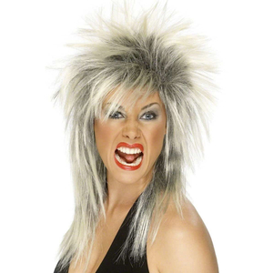 Rock Diva Wig - silver