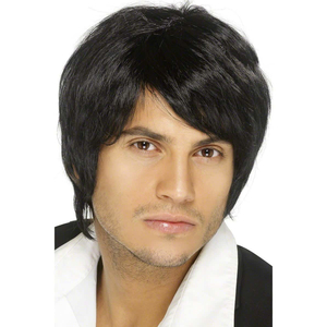 Boy Band Wig - Black