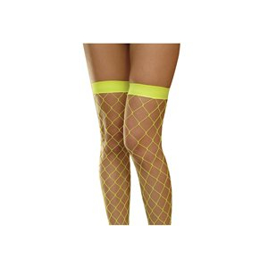 Neon Yellow Large Fishnet Tights