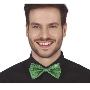 Sequin Green Bow Tie