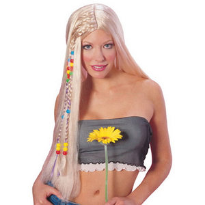 Long Wig With Beads