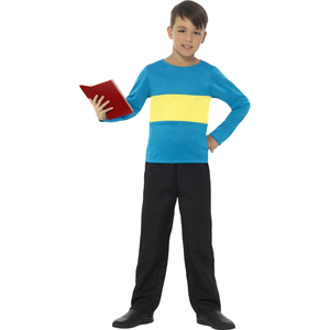 Blue Jumper With Yellow Stripe - Tween