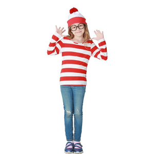 Red and White Striped Character Costume - Kids