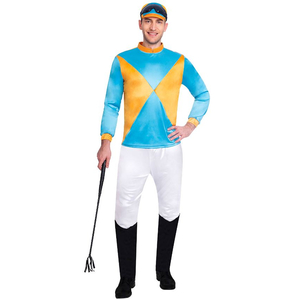 Blue/Orange Jockey Costume