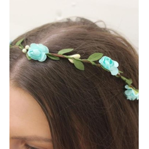 Flower Hairband - Blue