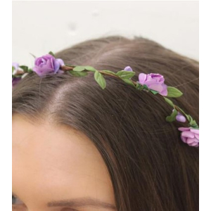 Flower Hairband - Purple