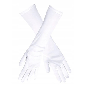 White Elbow Gloves