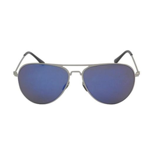Purple Mirror Glasses - Silver Frame