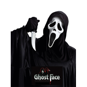Ghost Face Mask with Knife