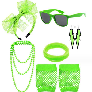 1980's Accessory Set - Neon Green
