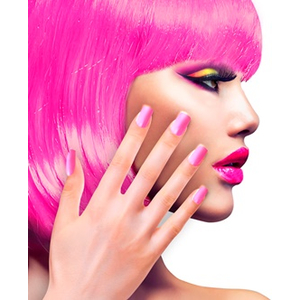 Self Adhesive Nails -  Neon Pink