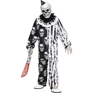 Skele-Klown Costume - Tween