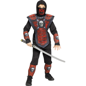 Red Skull Ninja Costume - Kids