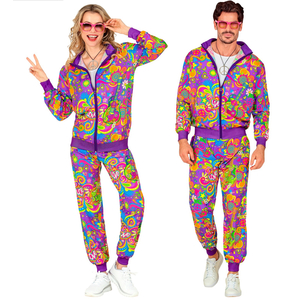 Neon Flower Power Hippie Tracksuit