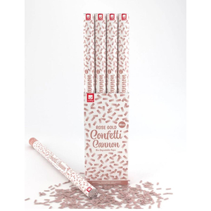 Rose gold confetti cannon