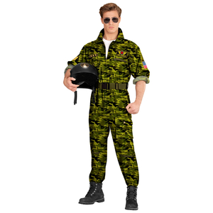 Camo Fighter Jet Pilot Costume