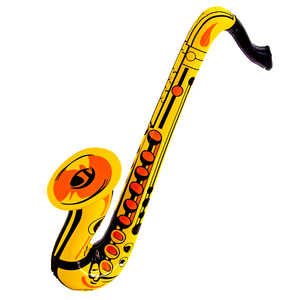 Gold Inflatable Saxophone
