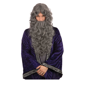 Grey Wizard Wig and Beard