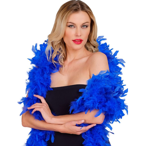 Blue Feather Boa - 80g