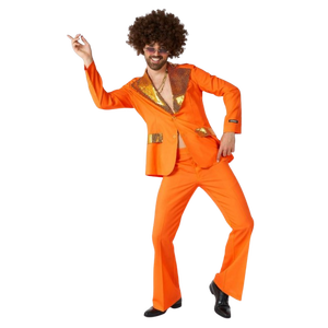 SuitMeister Disco Suit Orange - Full view Posing