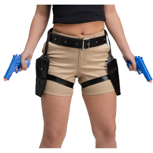 Double Thigh Holsters with Guns
