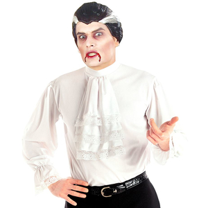 Vampire Shirt with Jabot - With Vampire Wig