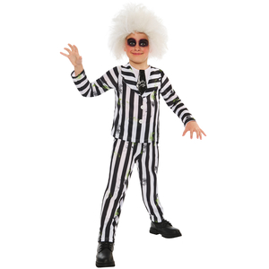 Boys Beetlejuice Child Costume with Wig