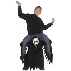 Ghost Face Piggyback Inflatable Costume Kids