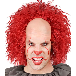 Vintage Creepy Clown Headpiece and Wig