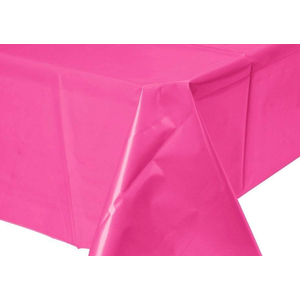 Magenta Plastic Tablecovers - Close up