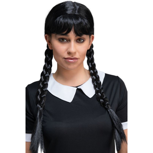 Scary School Girl Wig - Close up