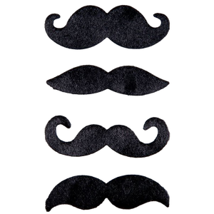 Funny Moustaches Black