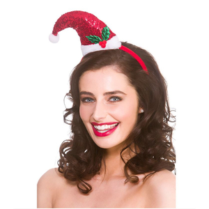 Sequin Santa Hat Headband