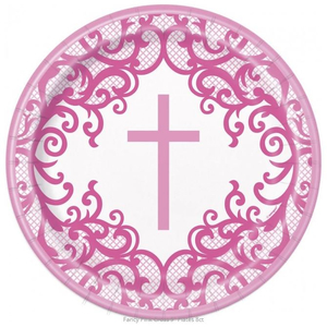 Pink Cross Plate