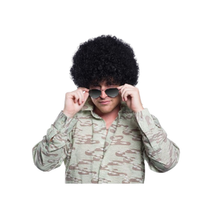 70's Afro Wig - Black