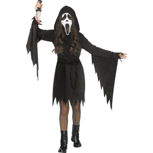 Glitter Ghost Face Costume - Tween