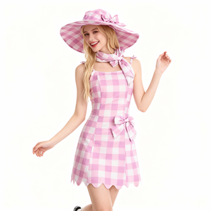 Ladies Malibu Doll Gingham Dress