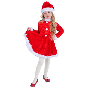 Girls Miss Santa Costume
