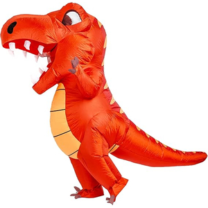 Orange Inflatable T-Rex Costume