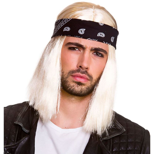 Wig with bandana