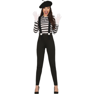 Mime Costume - Ladies